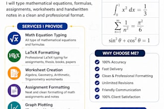type mathematical equations and formulas in latex