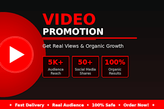 promote your youtube video and increase views