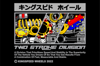 design custom automotive and garage t shirt for your brand