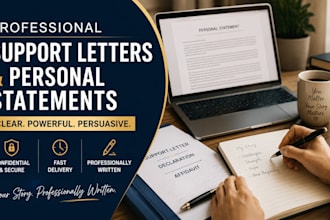 draft professional immigration support letters and personal statements today
