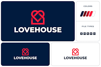 design a modern real estate logo for your business