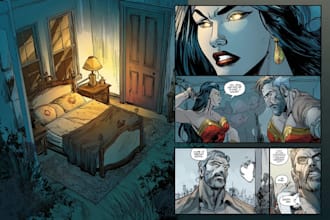 draw illustration, comic book, album cover, and fan art