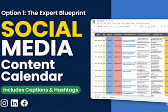 design a monthly social media content calendar