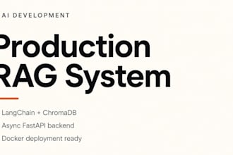 build a production rag pipeline with langchain, chromadb, and fastapi