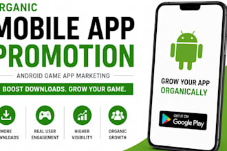 do organic mobile app promotion, android game app marketing