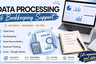 do financial data processing and bookkeeping support