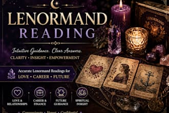 give accurate lenormand card reading for love and career
