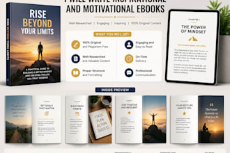 write inspirational and motivational ebooks