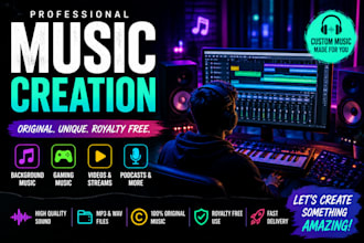 produce custom background music for your project