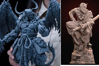 sculpt 3d miniature warhammer 40k 3d figurine character model resin 3d print