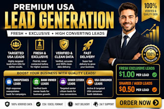 provide fresh exclusive swe0 stakes leads, ba 0nk leads, senior citizen leads