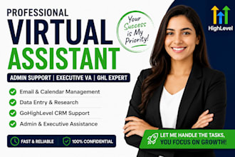be your executive virtual assistant and admin support