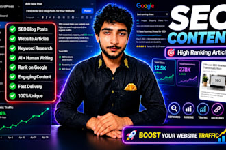 write SEO blog posts for tech blogs and affiliate websites