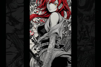 make anime tattoo design