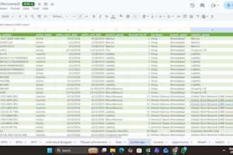 clean, format, merge, split, pivot tables, excel data