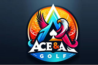 design stand out golf club team brand logo