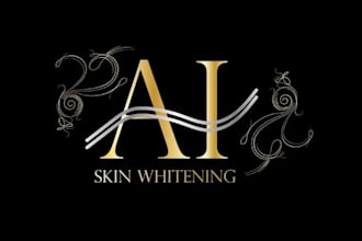design wordmark consulting skin whitening logo