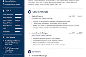 provide typing and CV writing services