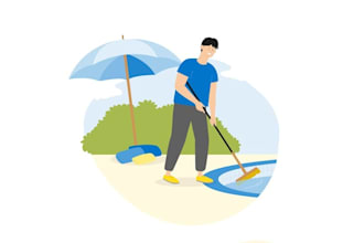 design unique pool product logo