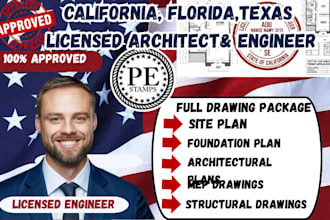 licensed architect ,florida licensed engineer,license in califonia,texas,arizona
