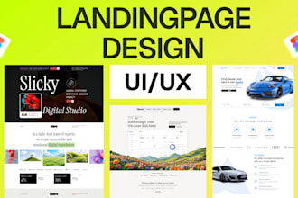 design a high converting modern saas website and landing pages