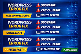 fix wordpress issues, bugs, errors, and repair website fast