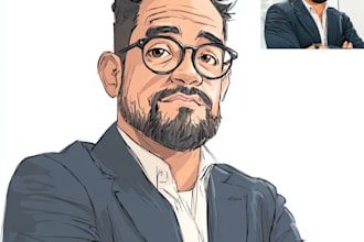 draw caricature avatar portrait cartoon