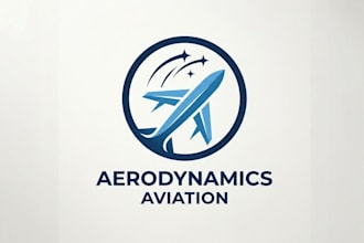design a super high quality plane, aviation logo