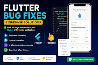 l develop flutter apps and fix firebase issues