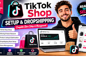 set up tiktok shop and dropshipping