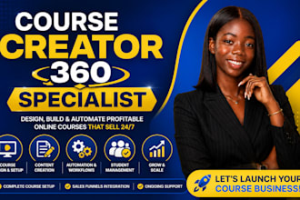 setup course creator 360 online course membership and automation