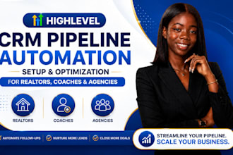 setup realtor go high level CRM pipeline automation agencies ghl lead management
