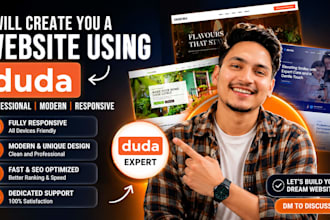 build and design a website using the duda website builder