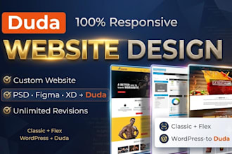 build and design a website using the duda website builder