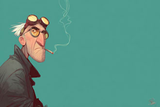 superhero character for comics