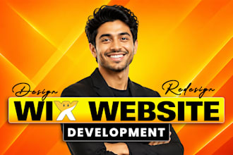 do wix website redesign, wix website design, wix studio website design