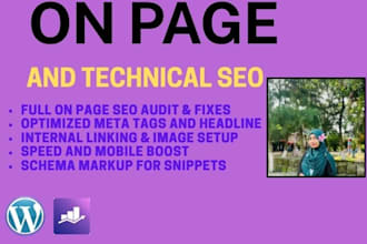 do complete on page and technical SEO