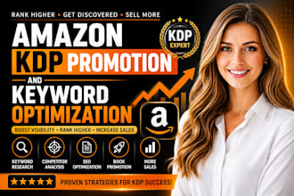 promot your amazon KDP ebook and optimize keywords