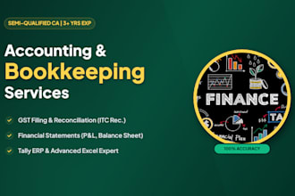 do expert bookkeeping, accounting, and indian gst filing