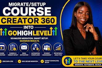 migrate course creator 360 online course funnel contact automation to highlevel