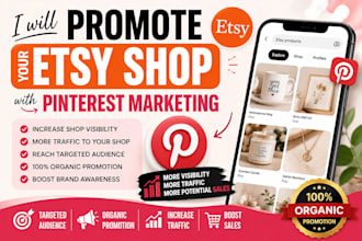 implement pinterest etsy promotion, ads to boost traffic and etsy sales