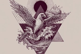 logo design for tattoo studio and tattoo artist