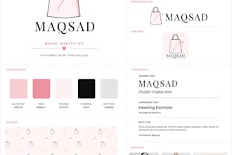 design  unique logo, branding kit and brand identity