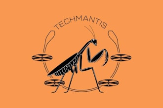 create a professional drone service logo design