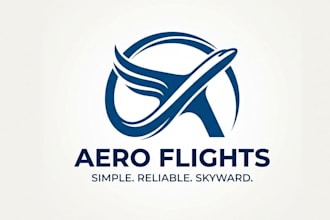 make airplane logo intro advertisement
