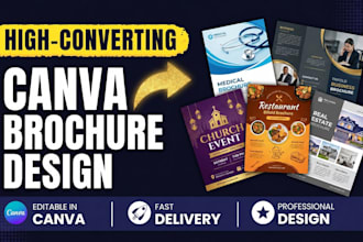 design canva brochure medical brochure bifold brochure trifold brochure business