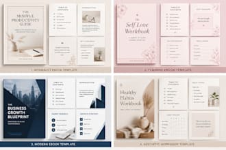 create aesthetic ebook templates in canva
