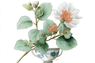 paint watercolor flowers, watercolor logo