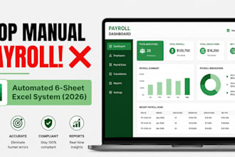 build an excel payroll system with automatic salary calculat