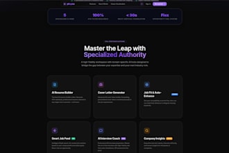 develop a modern nextjs website